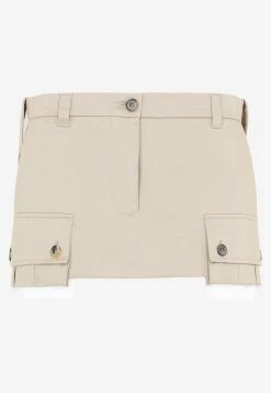 Miu Miu Mini Cargo Skirts Beige
