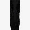 Alaïa 3D Velvet Maxi Skirt Black