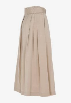 Peserico Pleated Midi Skirt Beige -Evening Dresses Popular Store 01022023 214