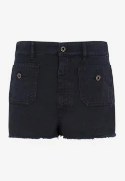 Miu Miu Mini Denim Shorts Navy