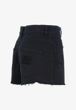Miu Miu Mini Denim Shorts Navy 6 Miu Miu Mini Denim Shorts Navy -Evening Dresses Popular Store 01022023 262