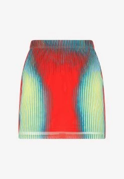 Y/Project X Jean Paul Gaultier Body Morph Mini Skirt Multicolor