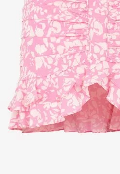 Isabel Marant Milendi Ruched Mini Skirt In Silk Pink 7 Isabel Marant Milendi Ruched Mini Skirt In Silk Pink -Evening Dresses Popular Store 01122022 110