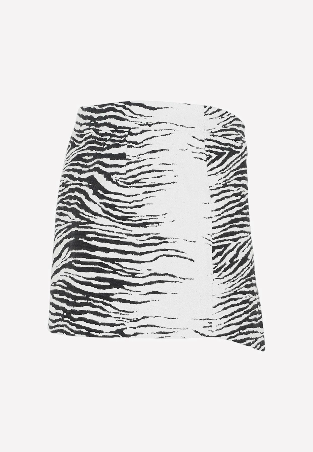 The Attico Cloe Animal Print Mini Skirt Monochrome 3 The Attico Cloe Animal Print Mini Skirt Monochrome - Image 3
