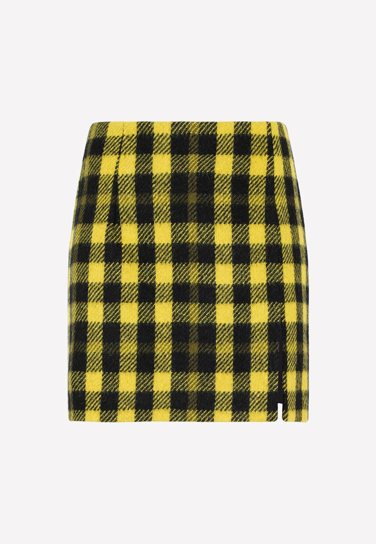 Alessandra Rich Vichy Tweed Mini Skirt Yellow 1 Alessandra Rich Vichy Tweed Mini Skirt Yellow