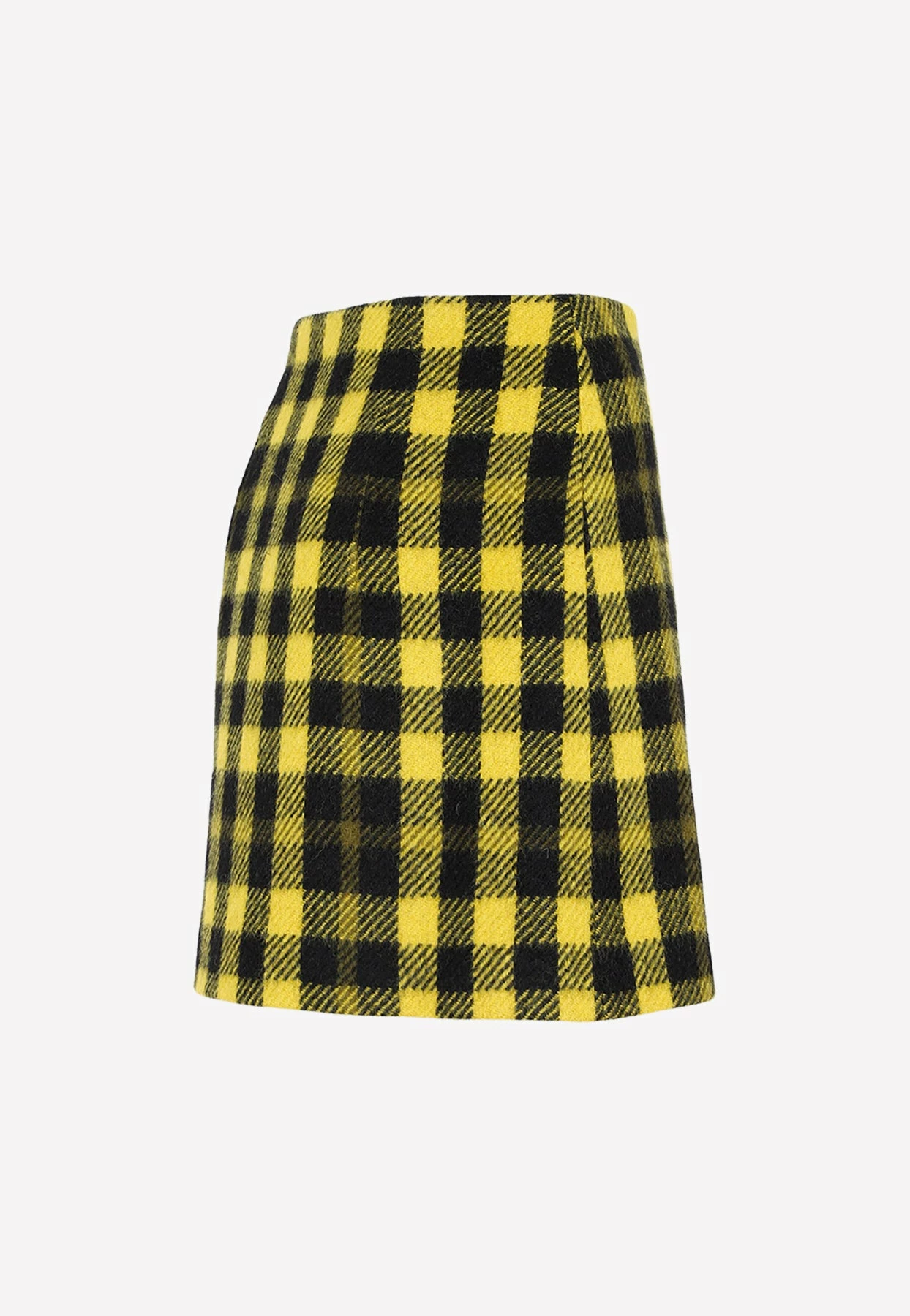 Alessandra Rich Vichy Tweed Mini Skirt Yellow 3 Alessandra Rich Vichy Tweed Mini Skirt Yellow - Image 3