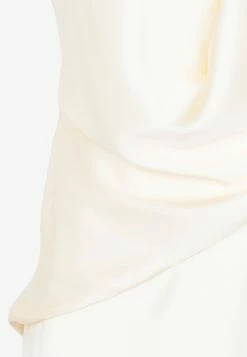 Jil Sander Sleeveless Drape Midi Dress In Silk Cream 6 Jil Sander Sleeveless Drape Midi Dress In Silk Cream -Evening Dresses Popular Store 02052022 114