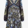 Etro Irima Silk Mini Dress Multicolor