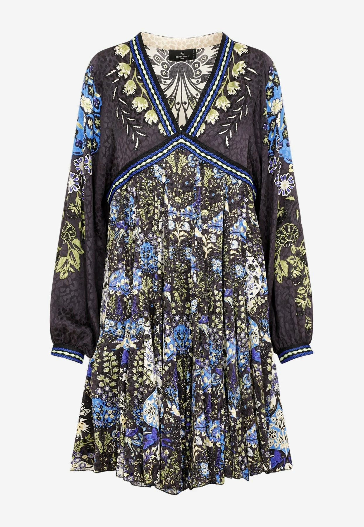 Etro Irima Silk Mini Dress Multicolor 1 Etro Irima Silk Mini Dress Multicolor
