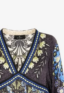 Etro Irima Silk Mini Dress Multicolor 7 Etro Irima Silk Mini Dress Multicolor -Evening Dresses Popular Store 02082022 075
