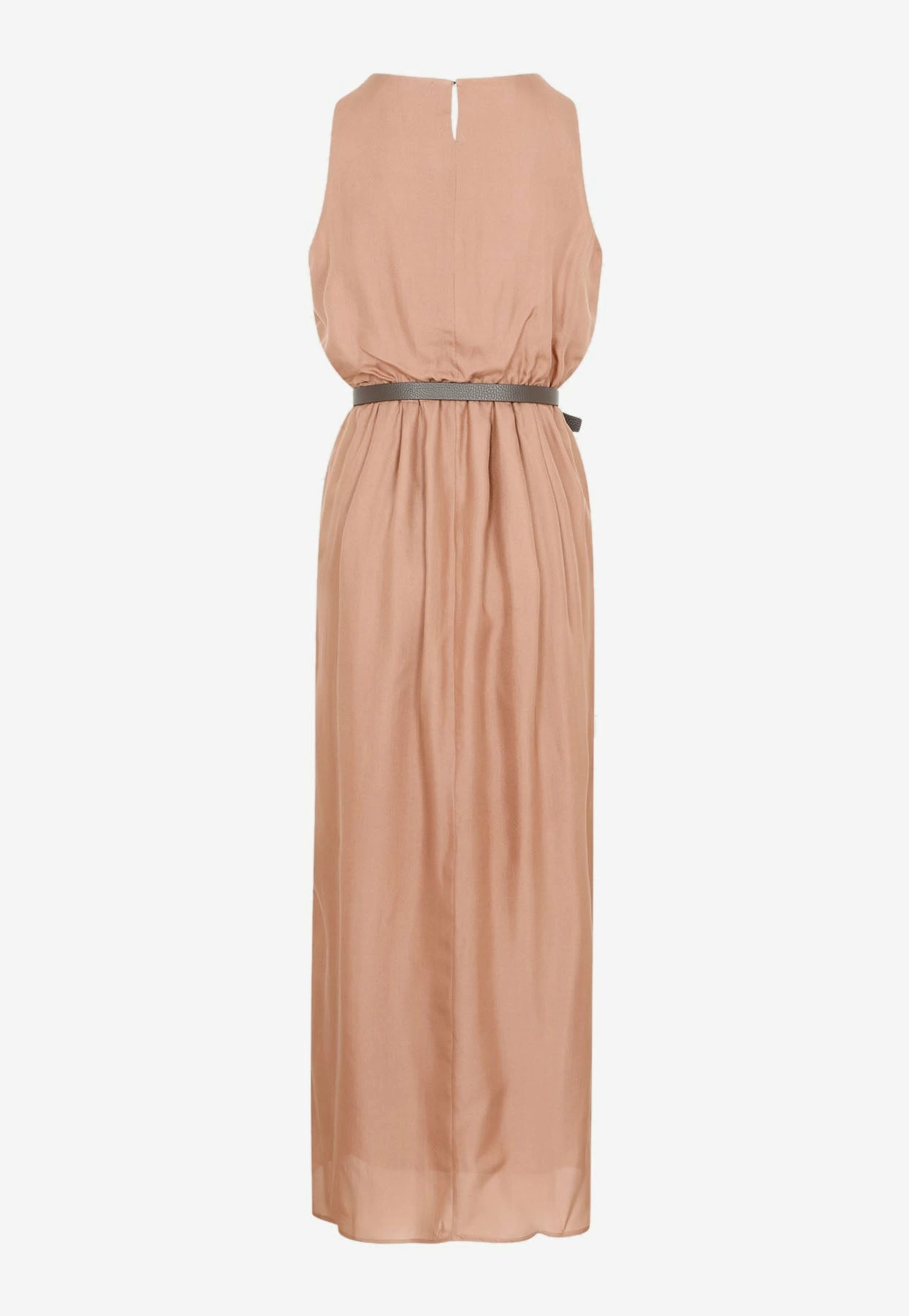 Fabiana Filippi Silk Belted Maxi Dress Brown 2 Fabiana Filippi Silk Belted Maxi Dress Brown - Image 2