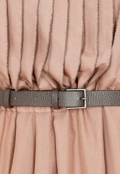 Fabiana Filippi Silk Belted Maxi Dress Brown 7 Fabiana Filippi Silk Belted Maxi Dress Brown -Evening Dresses Popular Store 02082022 086