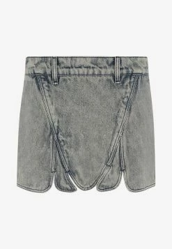 Y/Project Tudor Denim Mini Skirt Blue