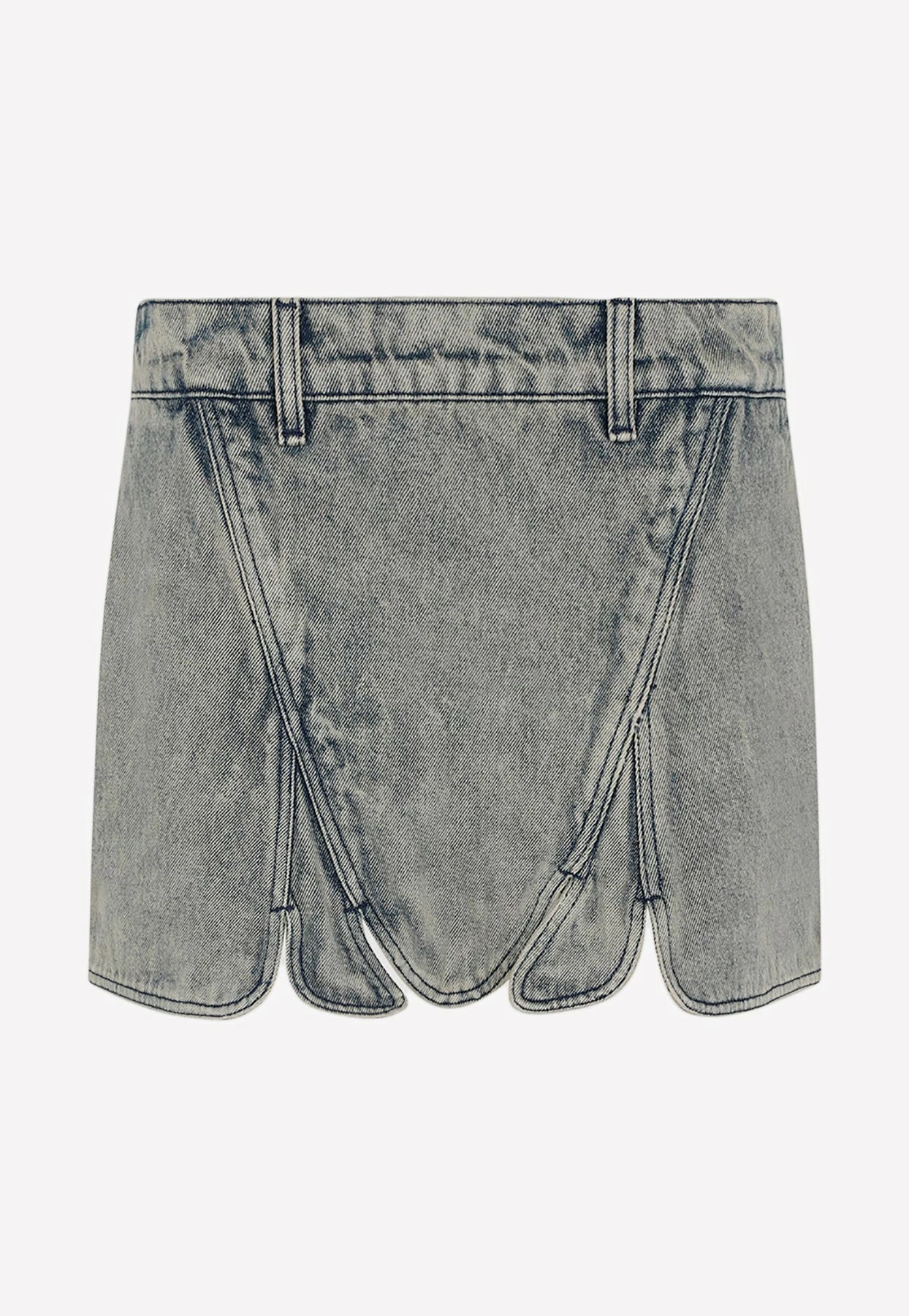 Y/Project Tudor Denim Mini Skirt Blue 1 Y/Project Tudor Denim Mini Skirt Blue