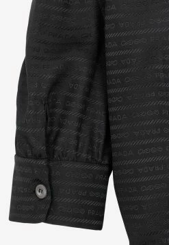 Prada Jacquard Silk Midi Dress With Scarf Detail Black 6 Prada Jacquard Silk Midi Dress With Scarf Detail Black -Evening Dresses Popular Store 03062022 066