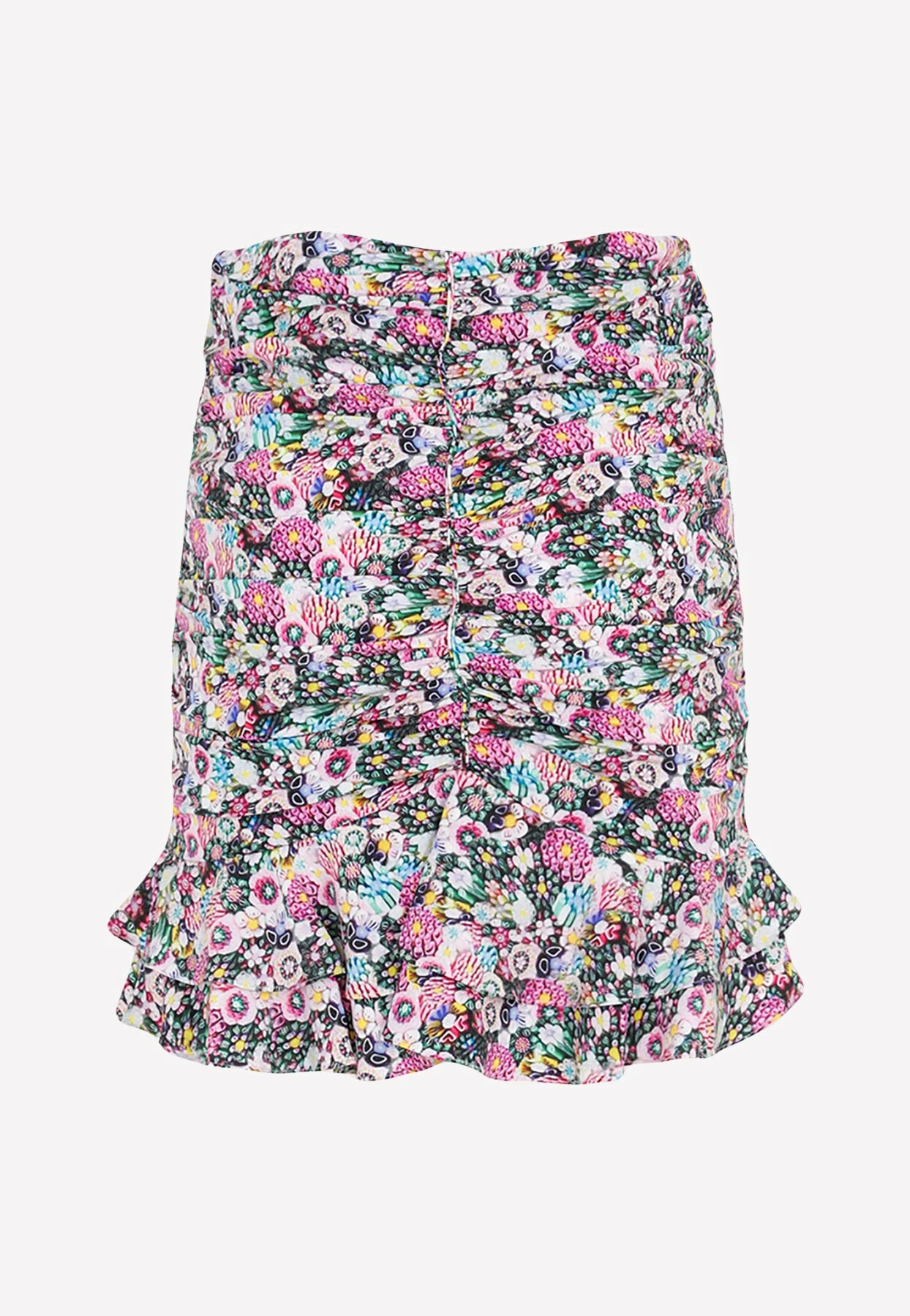 Isabel Marant Milendi Ruffled Floral Mini Skirt Multicolor 2 Isabel Marant Milendi Ruffled Floral Mini Skirt Multicolor - Image 2