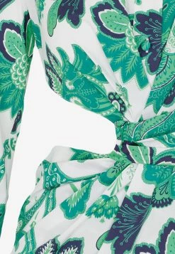 Etro Floral Print Midi Shirt Dress Green 6 Etro Floral Print Midi Shirt Dress Green -Evening Dresses Popular Store 04042022 445