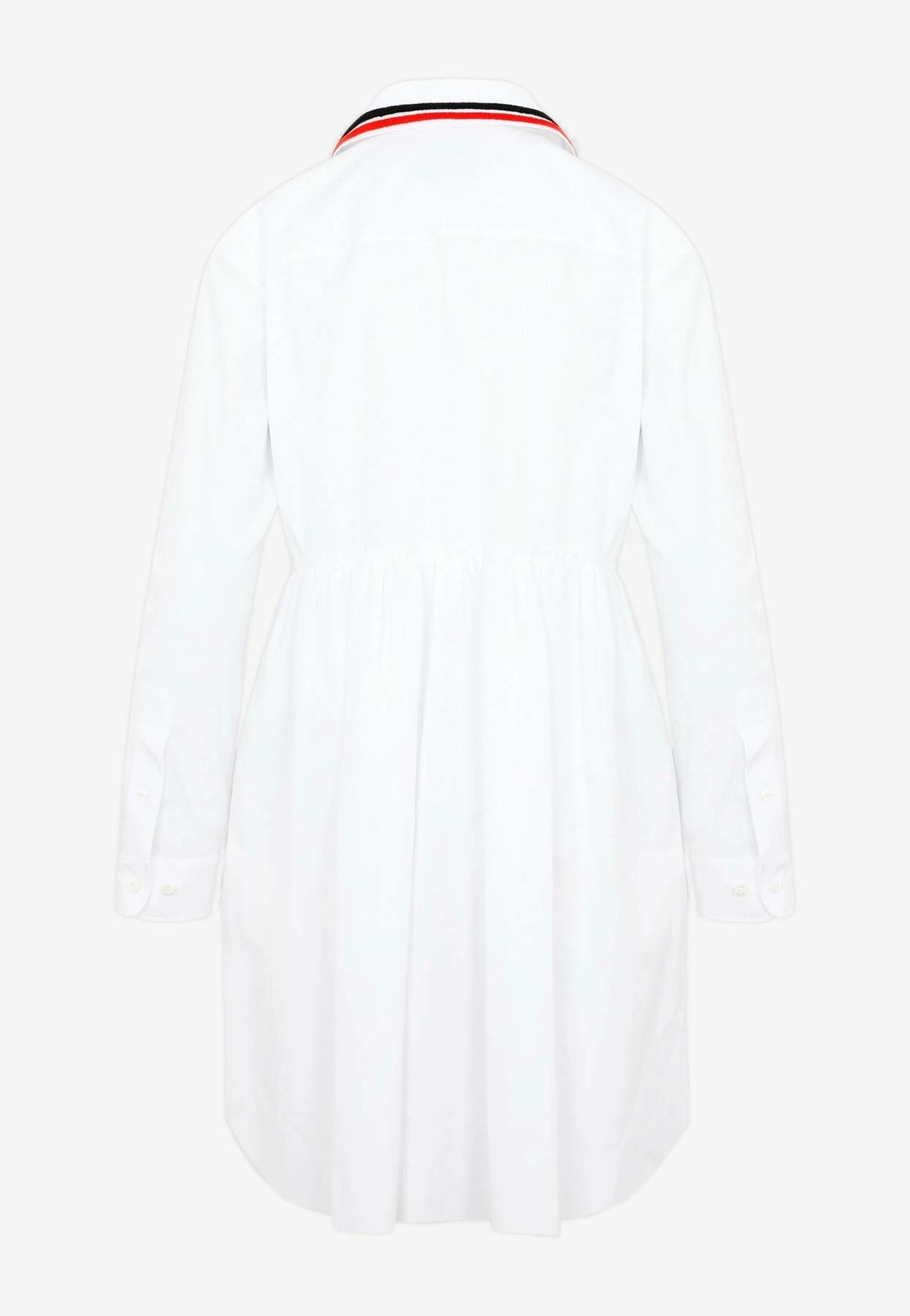 Miu Miu Logo Embroidery Shirt Dress White 2 Miu Miu Logo Embroidery Shirt Dress White - Image 2