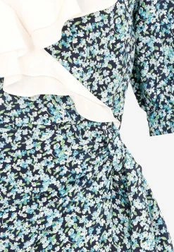 Alessandra Rich Floral Print Mini Dress In Silk Navy 7 Alessandra Rich Floral Print Mini Dress In Silk Navy -Evening Dresses Popular Store 04072022 209