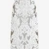 Dries Van Noten Floral Embroidery Midi Skirt Ecru