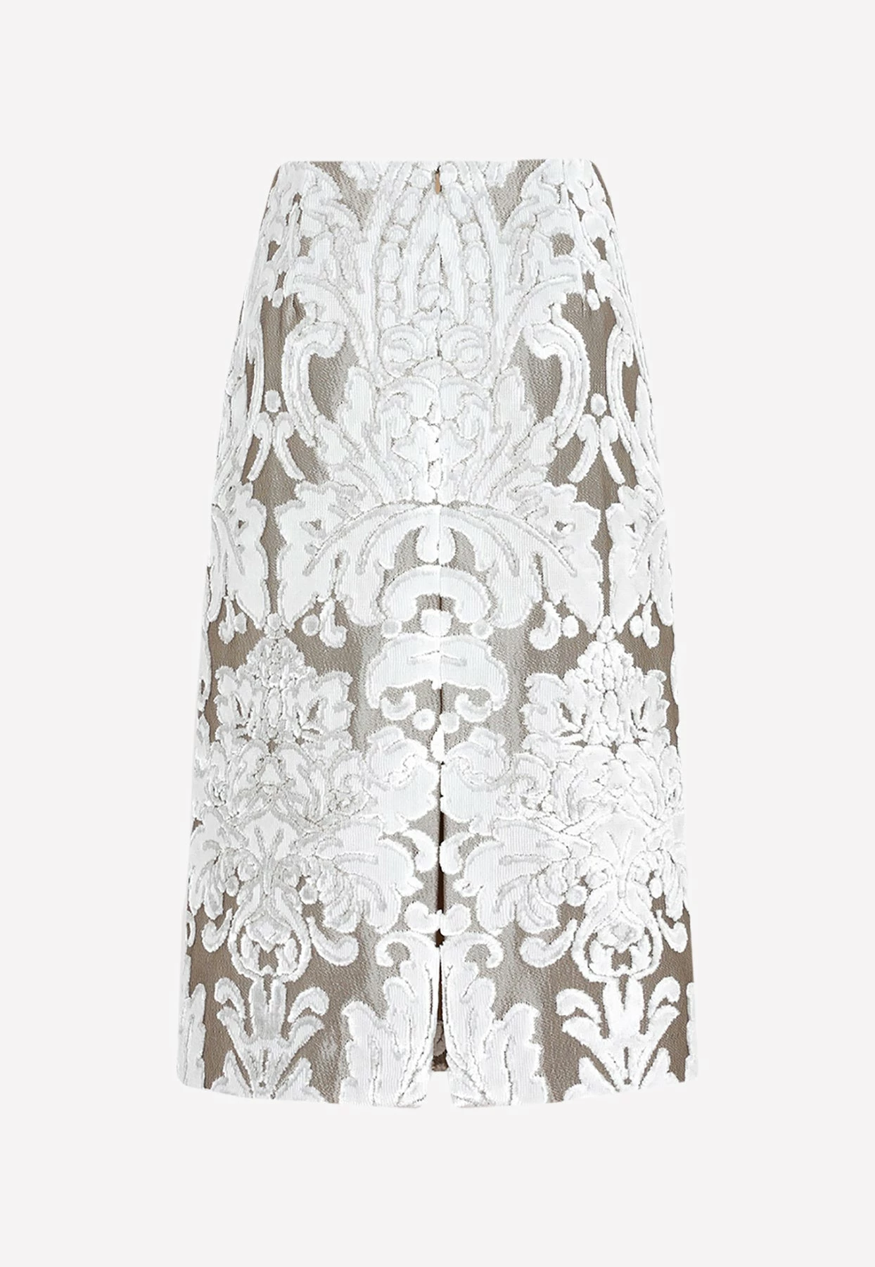 Dries Van Noten Floral Embroidery Midi Skirt Ecru 2 Dries Van Noten Floral Embroidery Midi Skirt Ecru - Image 2