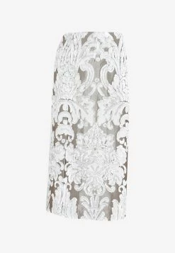 Dries Van Noten Floral Embroidery Midi Skirt Ecru 6 Dries Van Noten Floral Embroidery Midi Skirt Ecru -Evening Dresses Popular Store 05082022 182