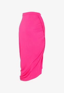 Dries Van Noten Draped Midi Skirt Fuchsia -Evening Dresses Popular Store 05082022 188