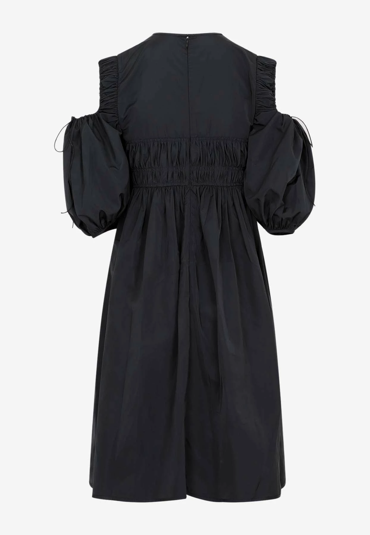 Cecilie Bahnsen Daniella Ruched Dress In Taffeta Black 2 Cecilie Bahnsen Daniella Ruched Dress In Taffeta Black - Image 2