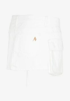 The Attico Fay Mini Cargo Skirt White -Evening Dresses Popular Store 05122022 033