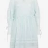 Cecilie Bahnsen Amalie Dress In Silk And Cotton Mint