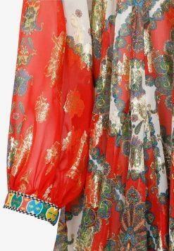 Etro Printed Long-sleeved Irma Mini Dress In Silk Multicolor -Evening Dresses Popular Store 06072022 081