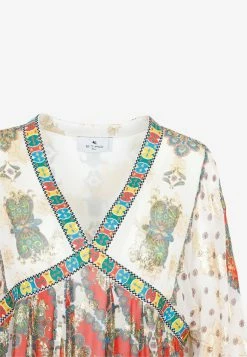 Etro Printed Long-sleeved Irma Mini Dress In Silk Multicolor -Evening Dresses Popular Store 06072022 082