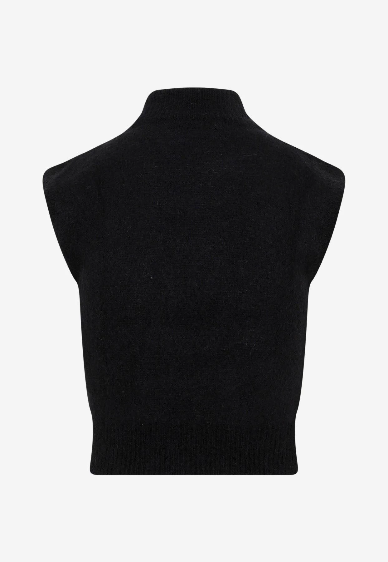 Alessandra Rich Sleeveless Crystal-Embellished Top Black 2 Alessandra Rich Sleeveless Crystal-Embellished Top Black - Image 2