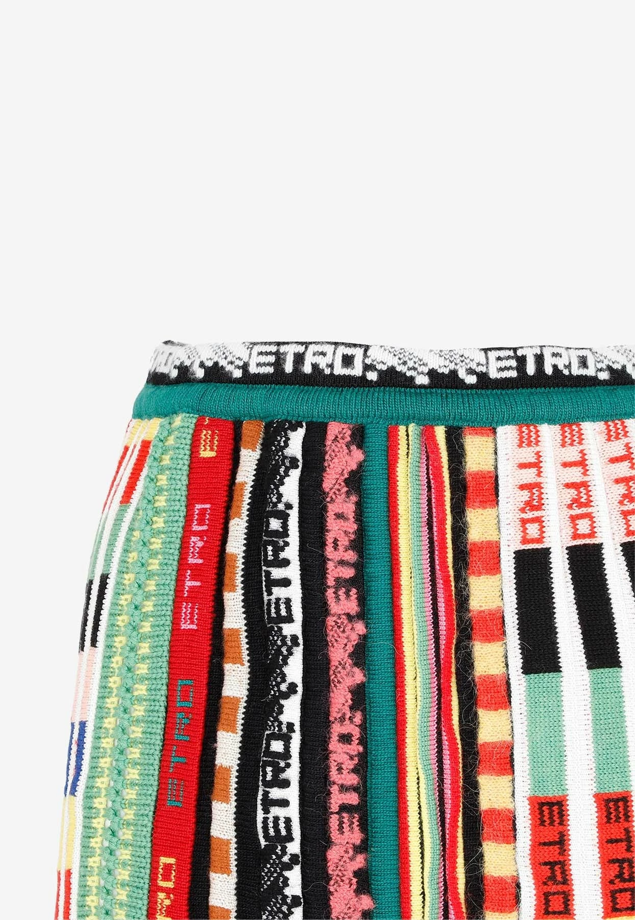 Etro Logo Striped Pleated Mini Skirt Multicolor 4 Etro Logo Striped Pleated Mini Skirt Multicolor - Image 4