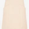 Chloé Wool Mini Skirt Nude