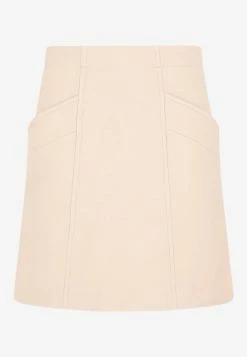 Chloé Wool Mini Skirt Nude