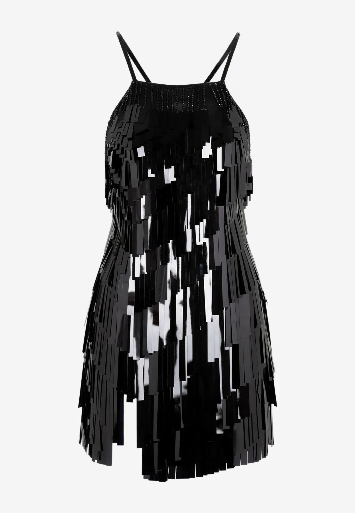 The Attico Sequined Mini Dress Black 1 The Attico Sequined Mini Dress Black