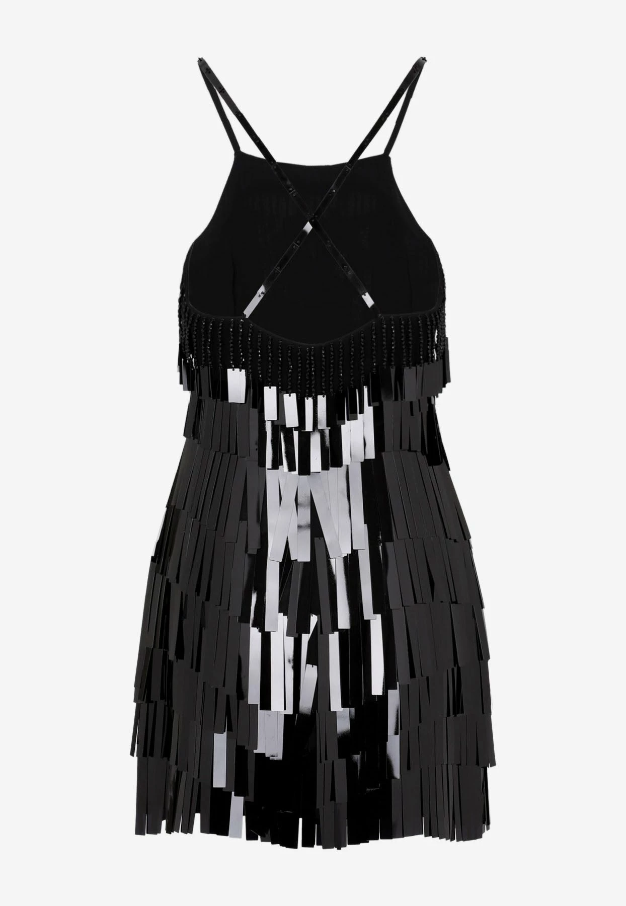 The Attico Sequined Mini Dress Black 2 The Attico Sequined Mini Dress Black - Image 2