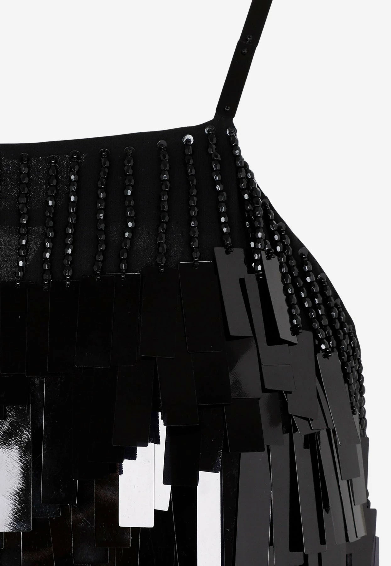 The Attico Sequined Mini Dress Black 3 The Attico Sequined Mini Dress Black - Image 3