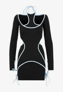 The Attico Greta Mini Dress Black