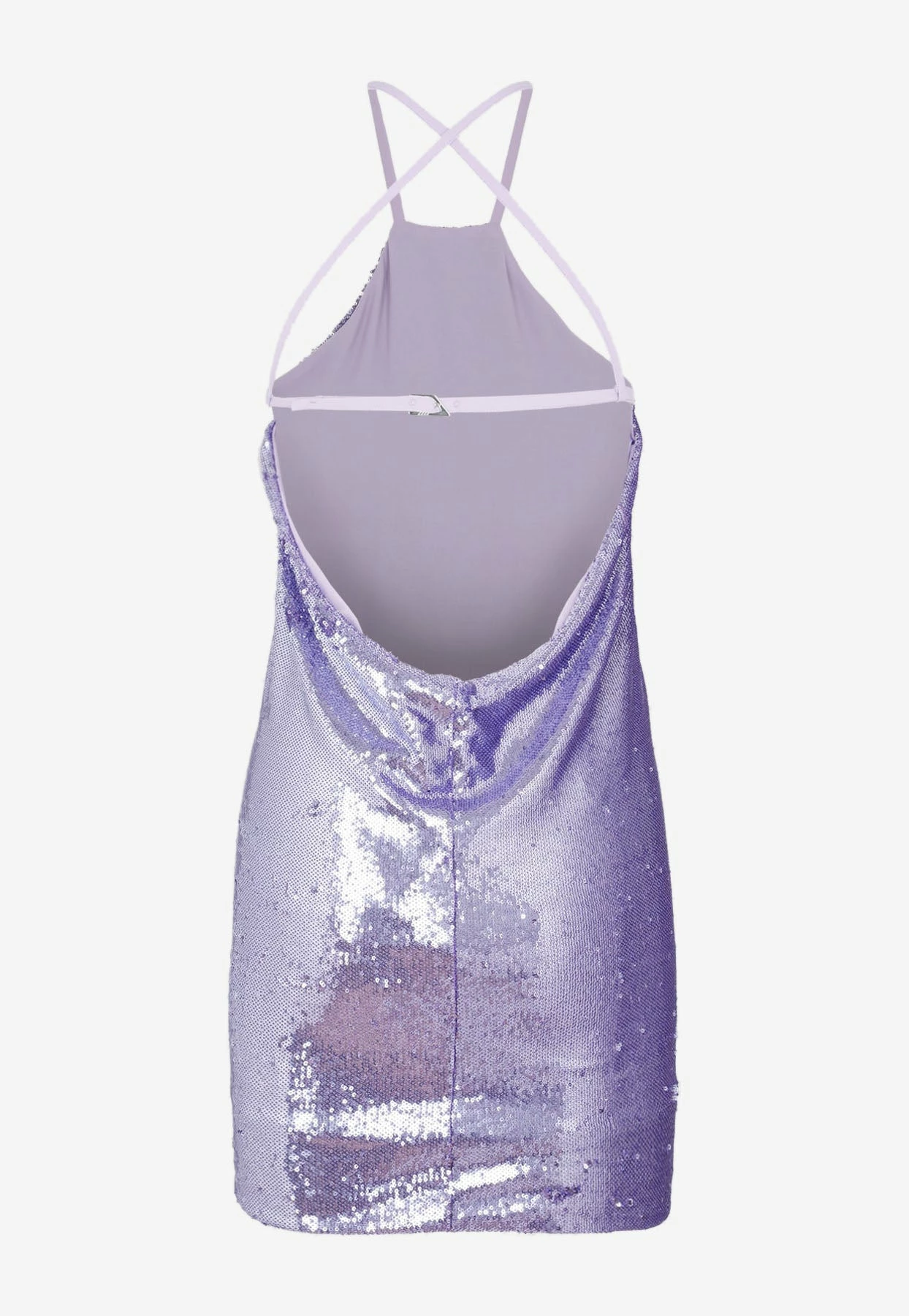 The Attico Audrey Mini Dress Lilac 2 The Attico Audrey Mini Dress Lilac - Image 2