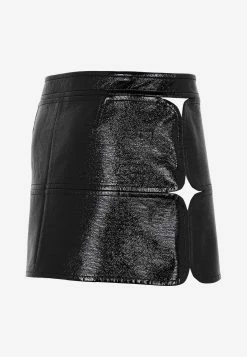 Courrèges Diamond Vinyl Mini Skirt Black 6 Courrèges Diamond Vinyl Mini Skirt Black -Evening Dresses Popular Store 08112022 045