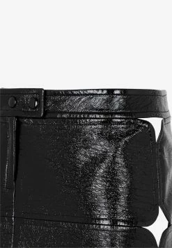 Courrèges Diamond Vinyl Mini Skirt Black 7 Courrèges Diamond Vinyl Mini Skirt Black -Evening Dresses Popular Store 08112022 046