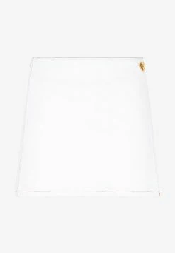 GANNI Denim Mini Skirt White