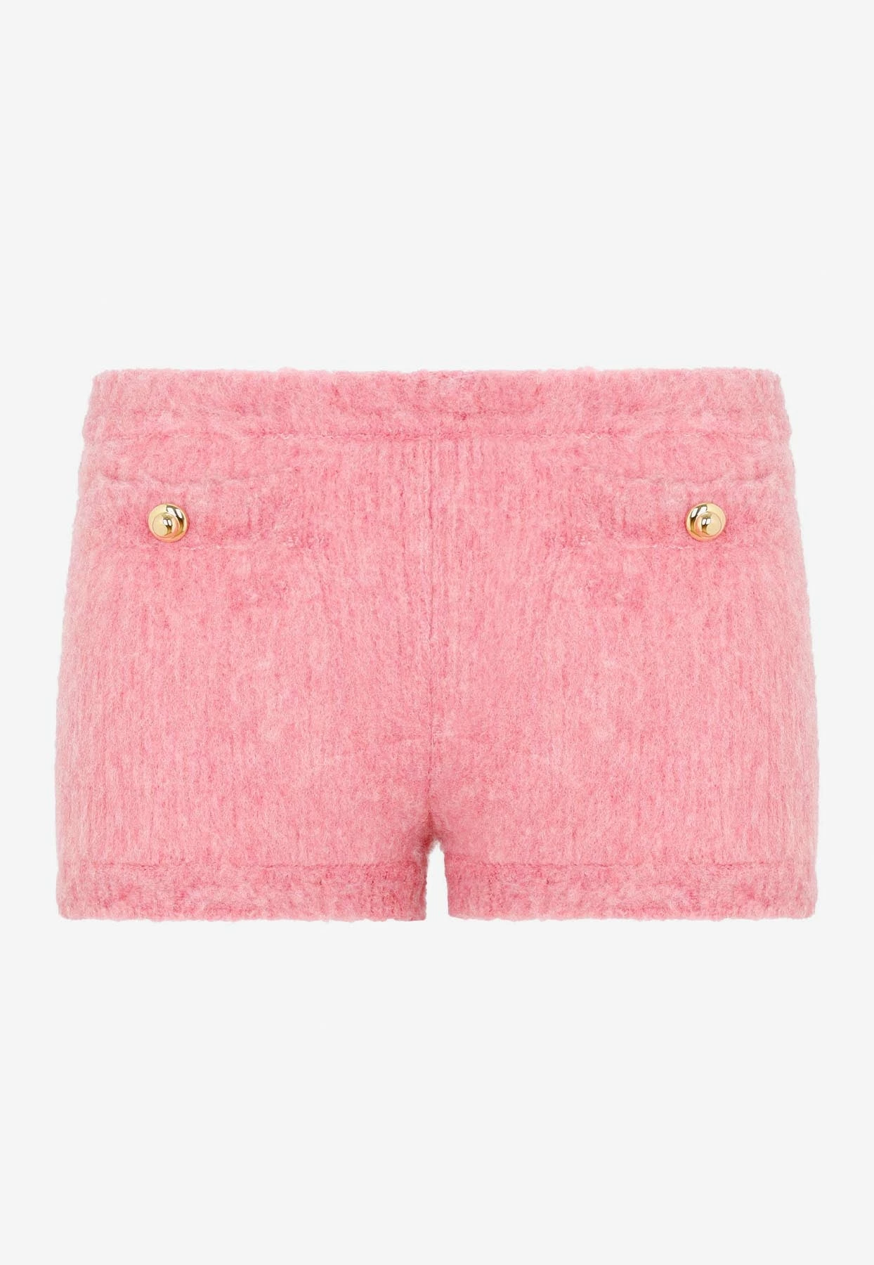 Miu Miu Logo Embroidered Mini Shorts Pink 1 Miu Miu Logo Embroidered Mini Shorts Pink