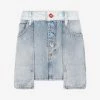 Off-White Denim Mini Skirt Blue