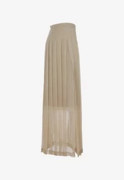 Brunello Cucinelli Crispy Silk Paneled Maxi Skirt Nude 6 Brunello Cucinelli Crispy Silk Paneled Maxi Skirt Nude -Evening Dresses Popular Store 09062022 056