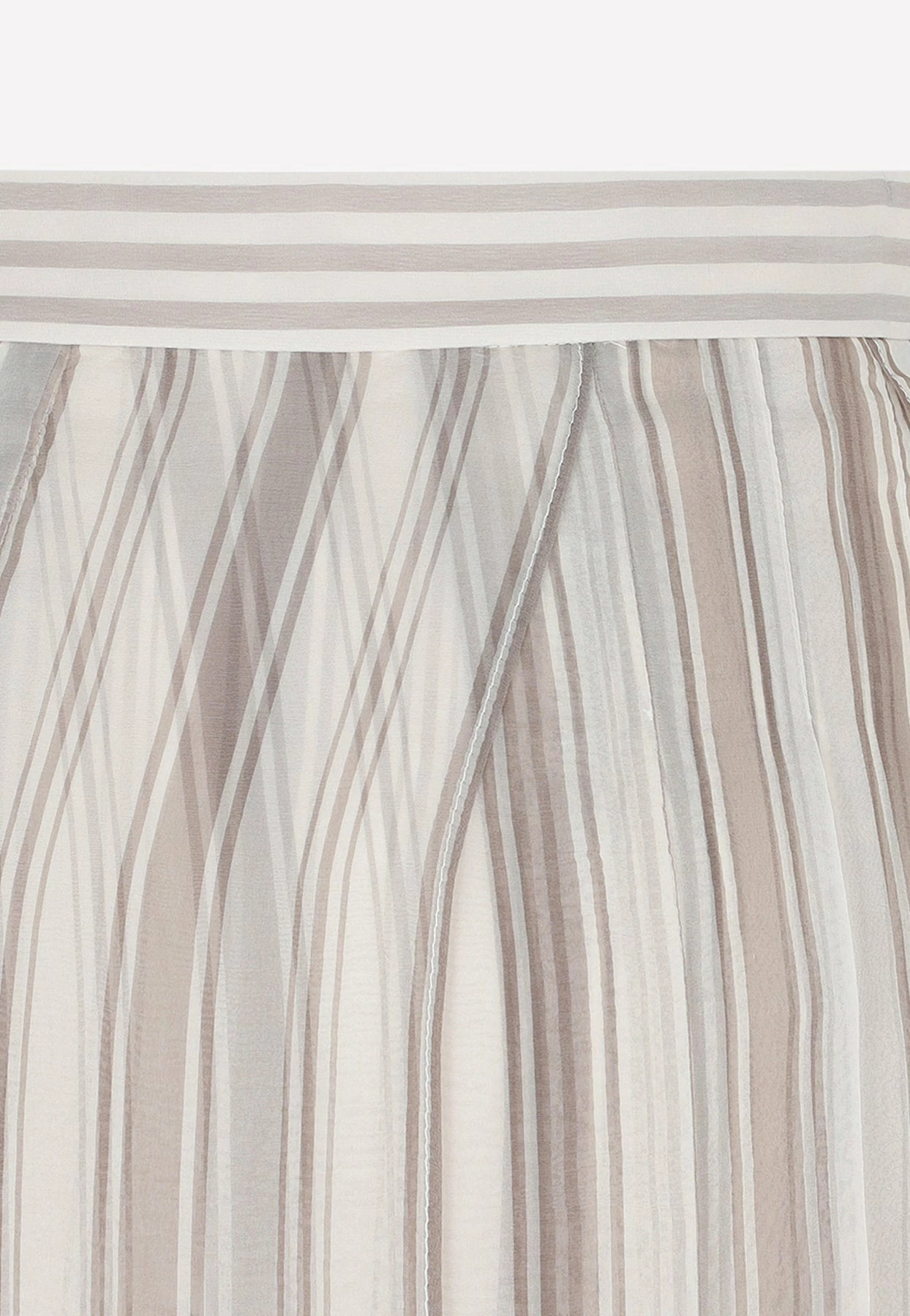 Brunello Cucinelli Paneled Stripe Chiffon Maxi Skirt Beige 4 Brunello Cucinelli Paneled Stripe Chiffon Maxi Skirt Beige - Image 4