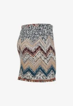 Missoni Zig Zag Fringed Mini Skirt Multicolor 6 Missoni Zig Zag Fringed Mini Skirt Multicolor -Evening Dresses Popular Store 09092022 038