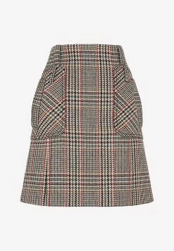 Miu Miu Mini Checked Skirt Multicolor